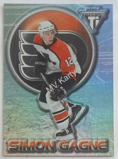 2000-01 Pacific Private Stock Titanium - [Base] #69 Simon Gagne