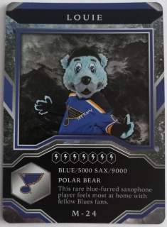 2021-22 Upper Deck MVP - Mascot Gaming Cards - Sparkle #M-24  Louie