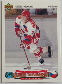 1991-92 Upper Deck Czech World Junior Tournament - [Base] #89  Milan Nedoma