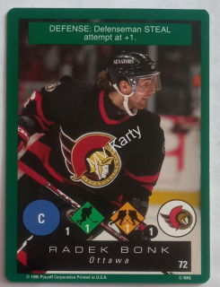 1995-96 Playoff One on One Challenge - [Base] #72 Radek Bonk
