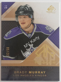 2007-08 SP Game Used Edition - [Base] - Gold #144  Authentic Rookies - Brady Murray #/50