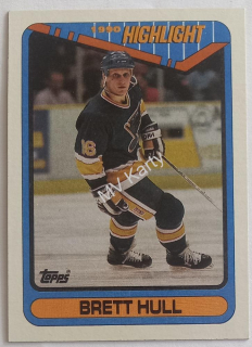 1990-91 Topps - [Base] #4 Brett Hull