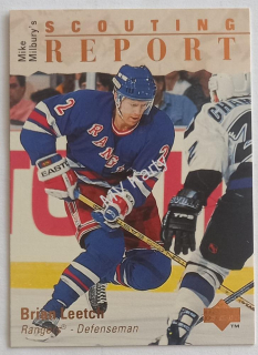 1995-96 Upper Deck - [Base] #236 Mike Milbury's Scouting Report - Brian Leetch