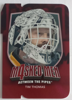2011-12 In the Game Between the Pipes - Masked Men 4 - Ruby Die-Cut #MM-44 Tim Thomas