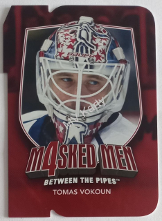 2011-12 In the Game Between the Pipes - Masked Men 4 - Ruby Die-Cut #MM-48 Tomas Vokoun