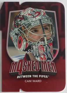 2011-12 In the Game Between the Pipes - Masked Men 4 - Ruby Die-Cut #MM-49 Cam Ward