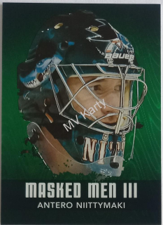 2010-11 In the Game Between the Pipes - Masked Men III - Emerald #MM-03 Antero Niittymaki #/340