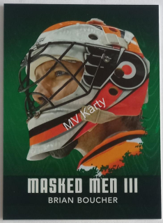 2010-11 In the Game Between the Pipes - Masked Men III - Emerald #MM-06 Brian Boucher #/340