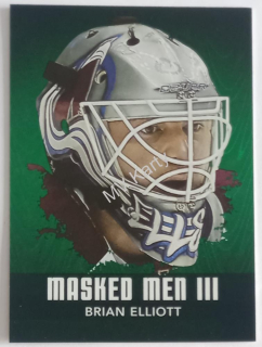 2010-11 In the Game Between the Pipes - Masked Men III - Emerald #MM-07 Brian Elliott #/340