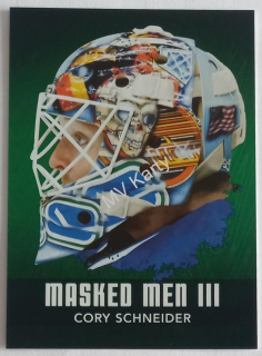 2010-11 In the Game Between the Pipes - Masked Men III - Emerald #MM-12 Cory Schneider #/340
