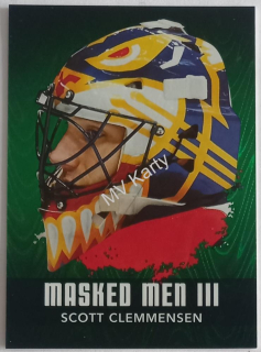 2010-11 In the Game Between the Pipes - Masked Men III - Emerald #MM-14 Scott Clemmensen #/340