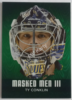 2010-11 In the Game Between the Pipes - Masked Men III - Emerald #MM-15 Ty Conklin #/340