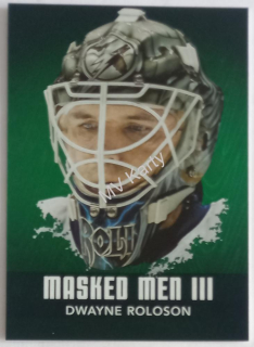 2010-11 In the Game Between the Pipes - Masked Men III - Emerald #MM-17 Dwayne Roloson #/340