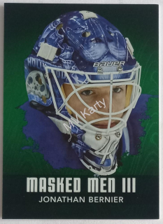 2010-11 In the Game Between the Pipes - Masked Men III - Emerald #MM-28 Jonathan Bernier #/340