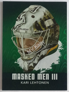 2010-11 In the Game Between the Pipes - Masked Men III - Emerald #MM-30 Kari Lehtonen #/340