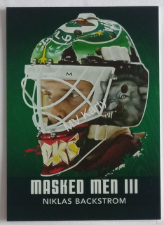 2010-11 In the Game Between the Pipes - Masked Men III - Emerald #MM-37 Niklas Backstrom #/340