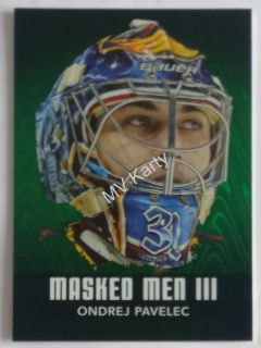 2010-11 In the Game Between the Pipes - Masked Men III - Emerald #MM-38 Ondrej Pavelec #/340