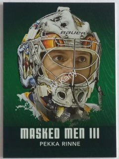 2010-11 In the Game Between the Pipes - Masked Men III - Emerald #MM-41 Pekka Rinne #/340