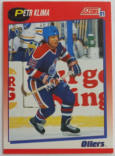 1991-92 Score Canadian - [Base] - Bilingual #136 Petr Klima