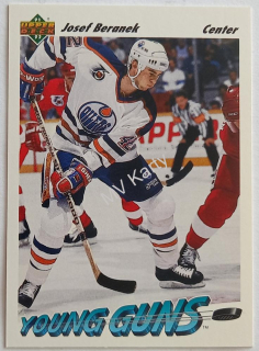 1991-92 Upper Deck - [Base] #595  Young Guns - Josef Beranek
