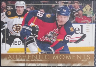 2016-17 SP Authentic - [Base] - Authentic Moments Gold #101 Authentic Moments - Jaromir Jagr #/99