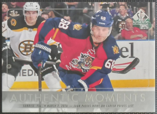2016-17 SP Authentic - [Base] #101 Authentic Moments - Jaromir Jagr