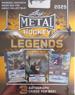2025 Leaf Metal Hockey Legends Hobby box