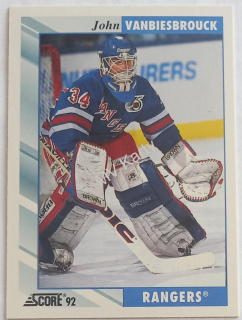 1992-93 Score - [Base] #160 John Vanbiesbrouck 