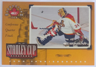 1997-98 Donruss Canadian Ice - Stanley Cup Scrapbook #16 John Vanbiesbrouck #/2,000