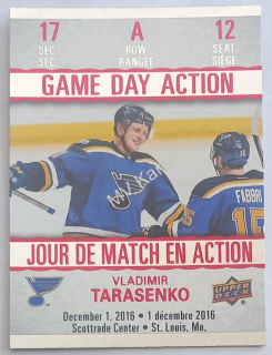 2017-18 Upper Deck Tim Hortons Collector's Series - Game Day Action #GDA-12 Vladimir Tarasenko