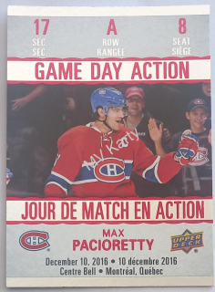 2017-18 Upper Deck Tim Hortons Collector's Series - Game Day Action #GDA-8 Max Pacioretty