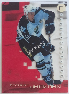 1999-00 In the Game Be A Player Millennium Signature Series - Calder Contenders - Ruby #C-50 Ric Jackman #/1,000