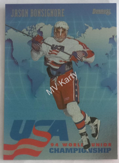 1993-94 Donruss - USA World Junior Championship #USA 2 Jason Bonsignore