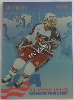 1993-94 Donruss - USA World Junior Championship #USA 3 Andy Brink