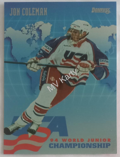 1993-94 Donruss - USA World Junior Championship #USA 4 Jon Coleman