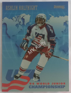 1993-94 Donruss - USA World Junior Championship #USA 8 Ashlin Halfnight