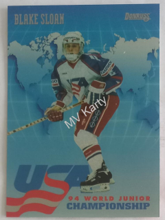 1993-94 Donruss - USA World Junior Championship #USA 20 Blake Sloan