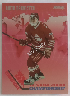1993-94 Donruss - Canada World Junior Championship #CAN 3 Drew Bannister