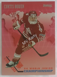 1993-94 Donruss - Canada World Junior Championship #CAN 6 Curtis Bowen