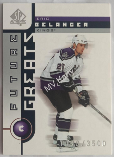 2001-02 SP Authentic - [Base] #127 Future Greats - Eric Belanger #/3,500