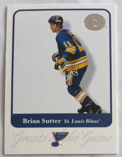 2001-02 Fleer Greats of the Game - [Base] #69 Brian Sutter