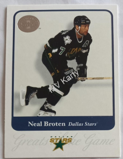2001-02 Fleer Greats of the Game - [Base] #71 Neal Broten