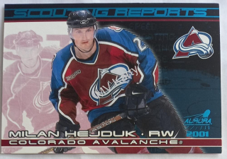 2000-01 Pacific Aurora - Scouting Reports #6 Milan Hejduk