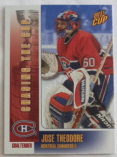 2002-03 Pacific Quest for the Cup - Chasing the Cup #8 Jose Theodore