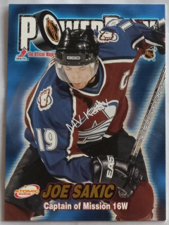 2001-02 Pacific Atomic - Power Play #10 Joe Sakic