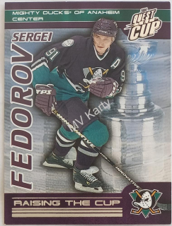 2003-04 Pacific Quest for the Cup - Raising the Cup #1 Sergei Fedorov