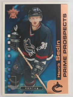 2001-02 Pacific Vanguard - Prime Prospects #20 Henrik Sedin