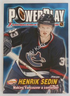 2001-02 Pacific Atomic - Power Play #34 Henrik Sedin