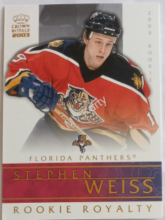 2002-03 Pacific Crown Royale - Rookie Royalty #12 Stephen Weiss