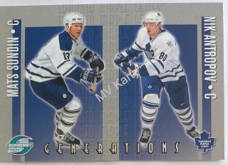 2003-04 Pacific Supreme - Generations #11 Mats Sundin, Nik Antropov